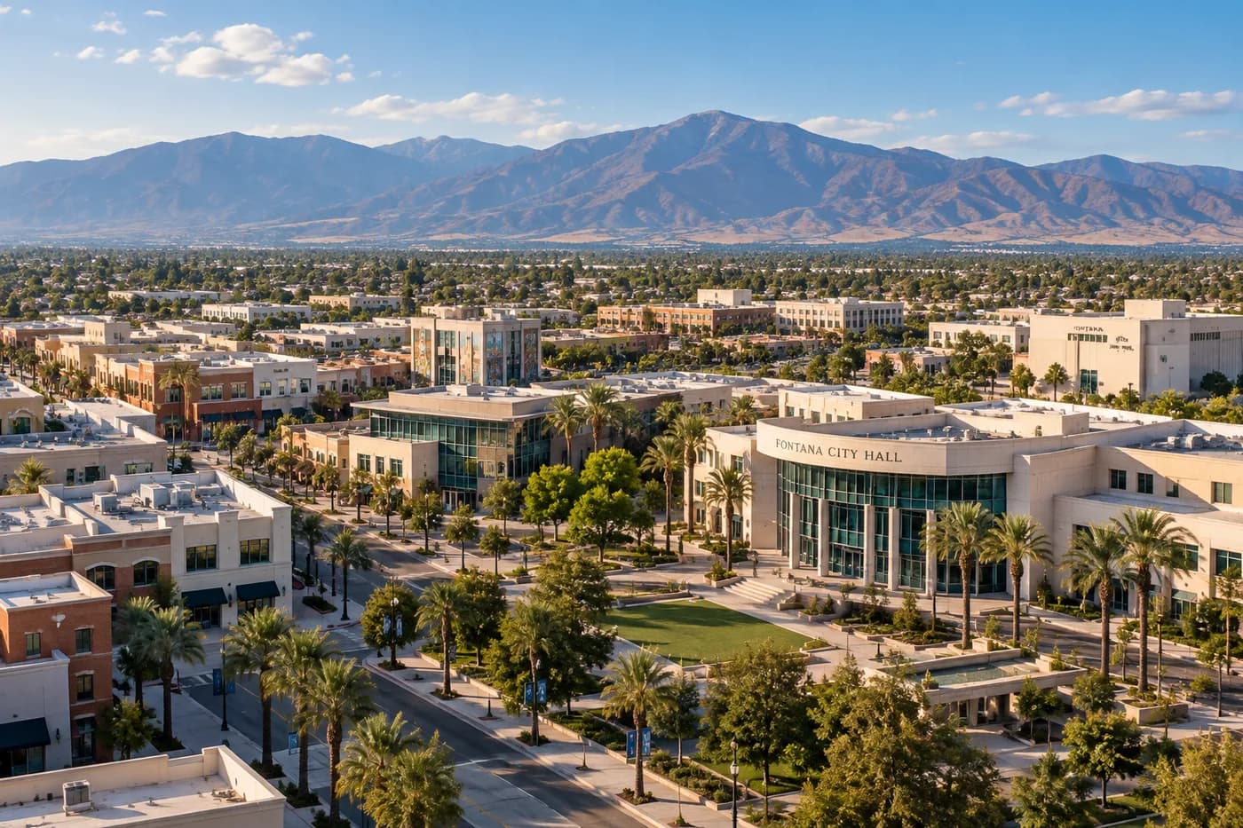 Fontana, California cityscape