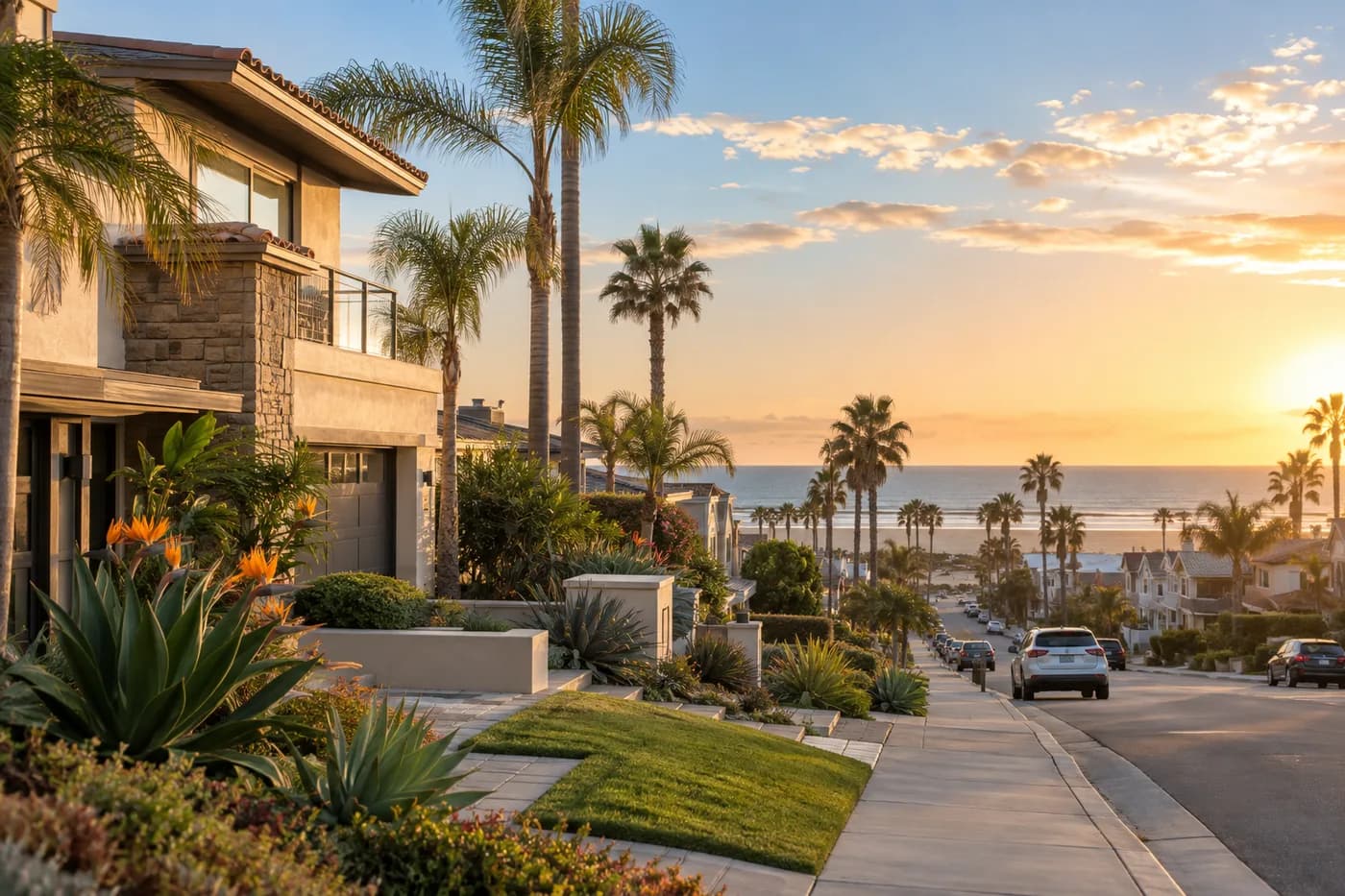 Huntington Beach, California cityscape