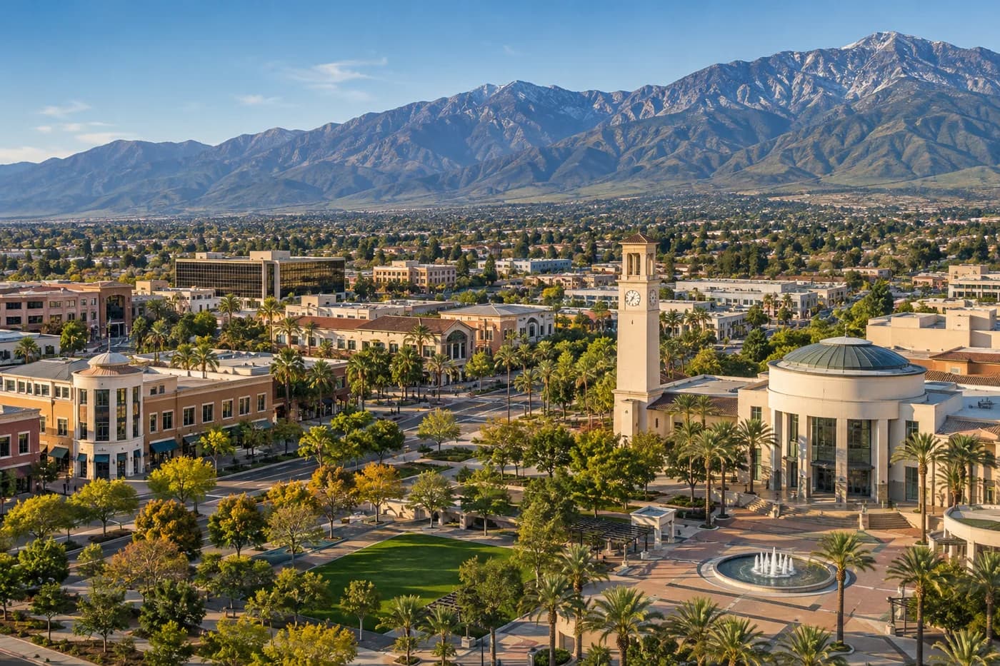 Rancho Cucamonga, California cityscape