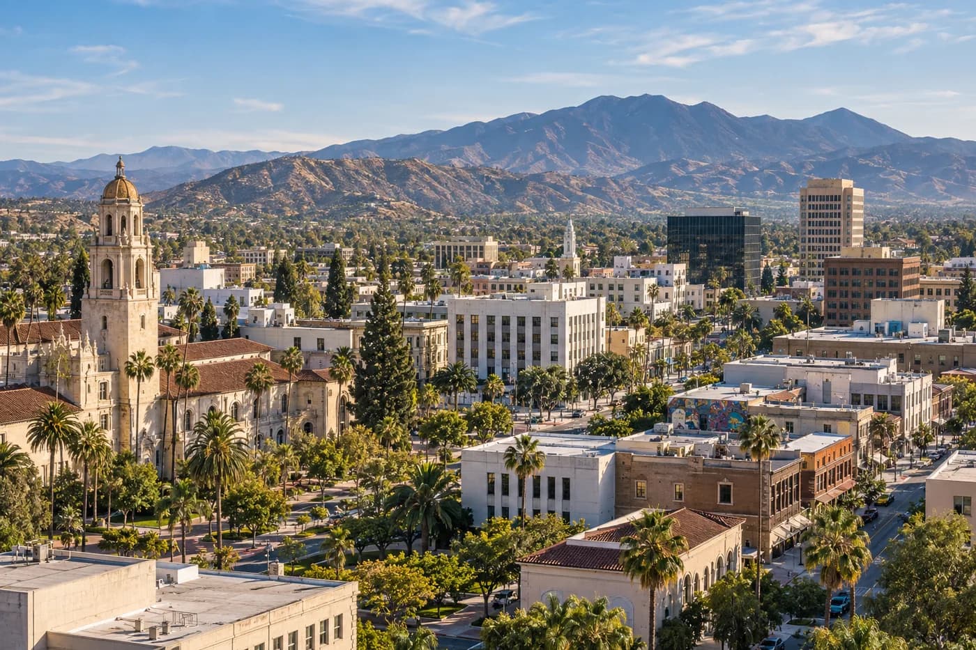 Riverside, California cityscape