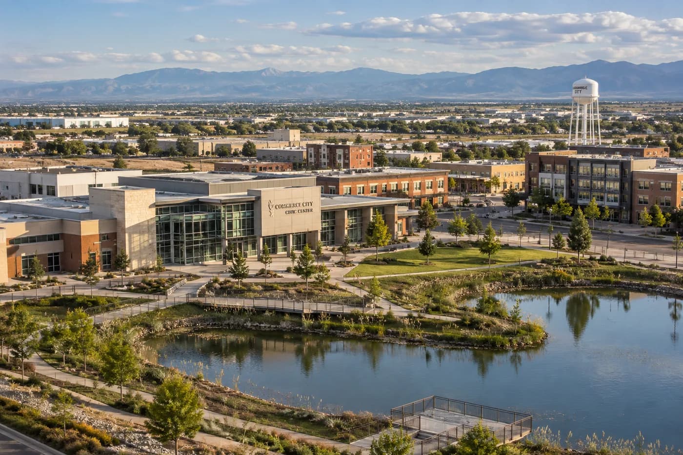 Commerce City, Colorado cityscape