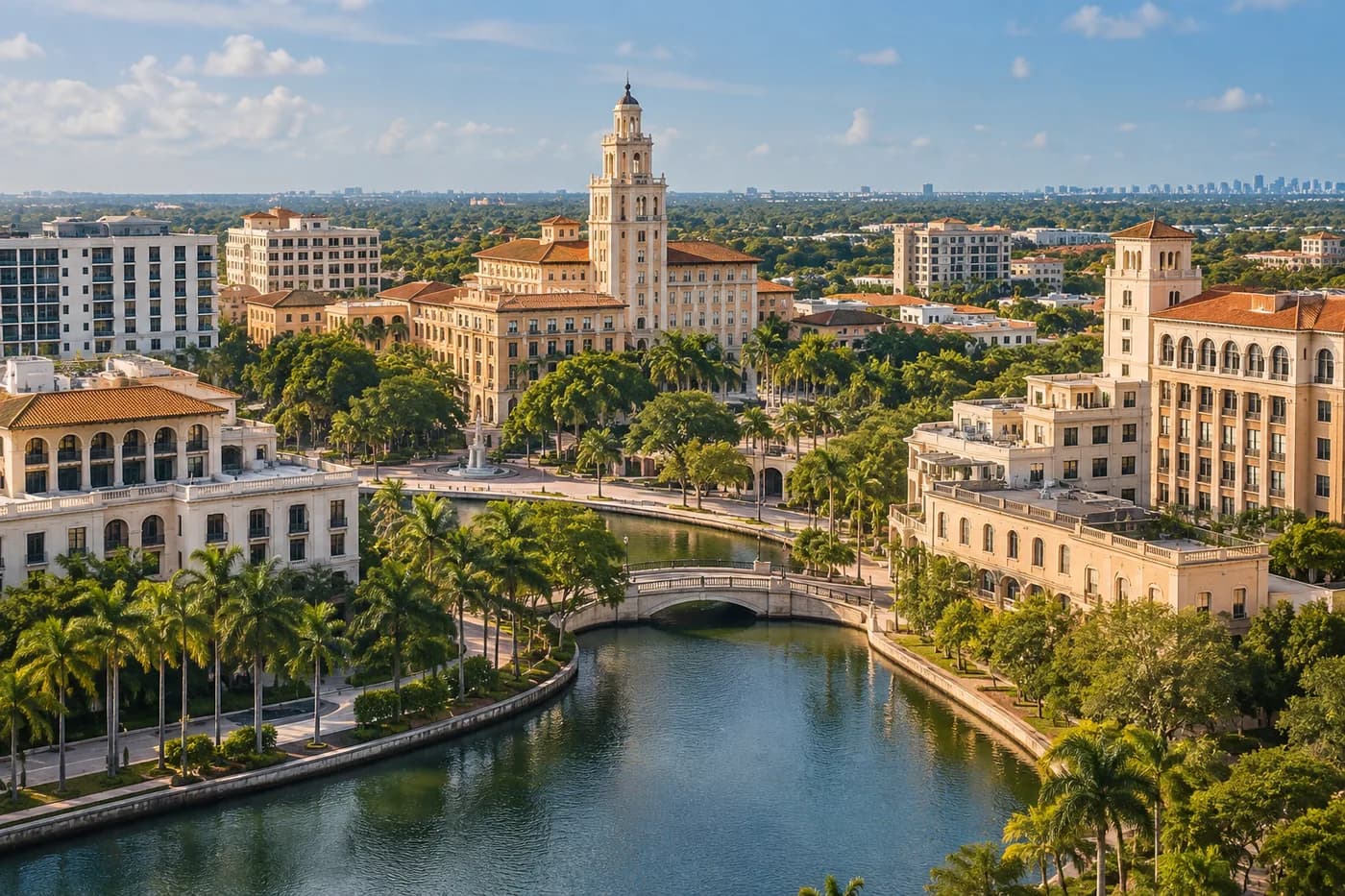 Coral Gables, Florida cityscape