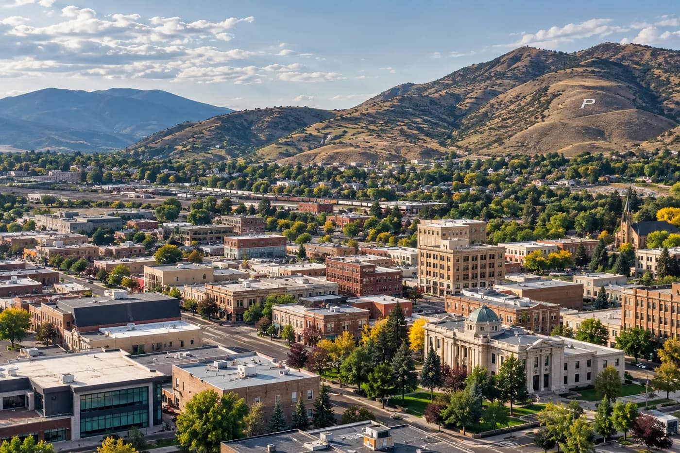Pocatello, Idaho cityscape