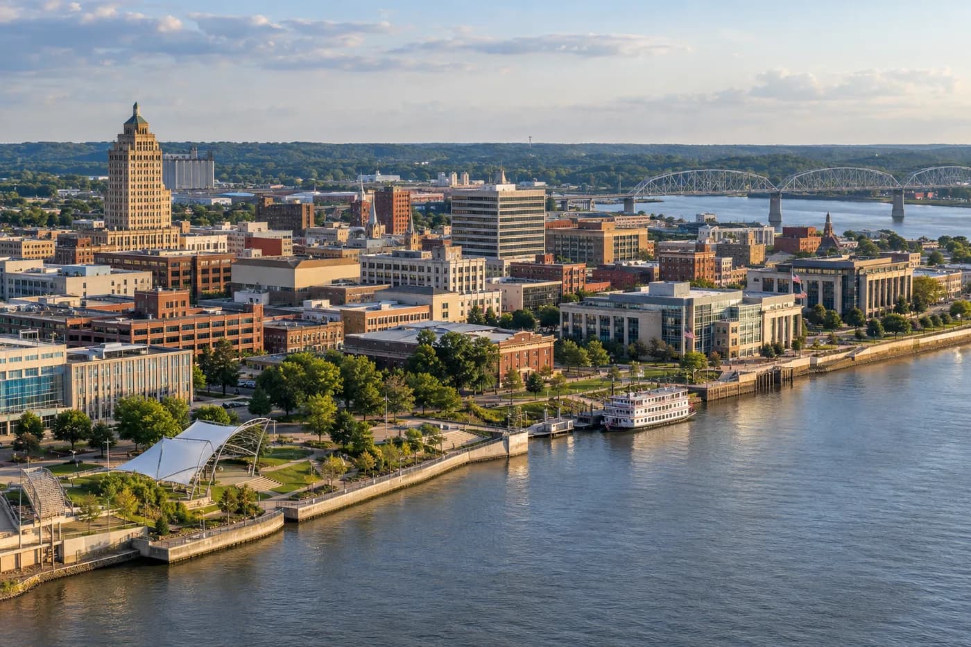 Peoria, Illinois cityscape