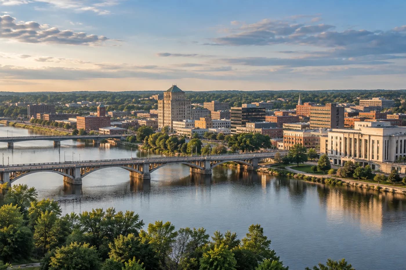 Rockford, Illinois cityscape