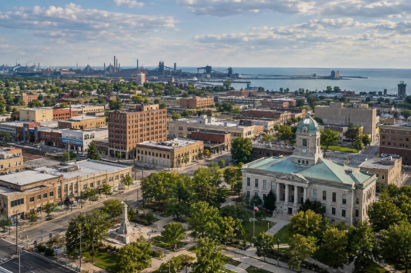 Gary, Indiana cityscape