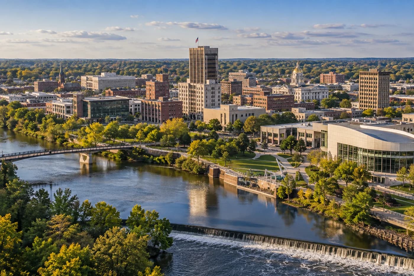 South Bend, Indiana cityscape