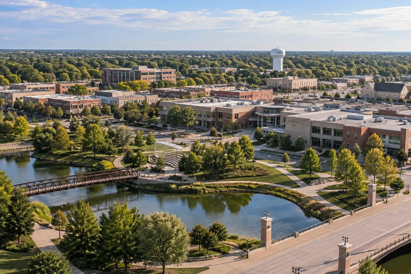 Urbandale, Iowa cityscape