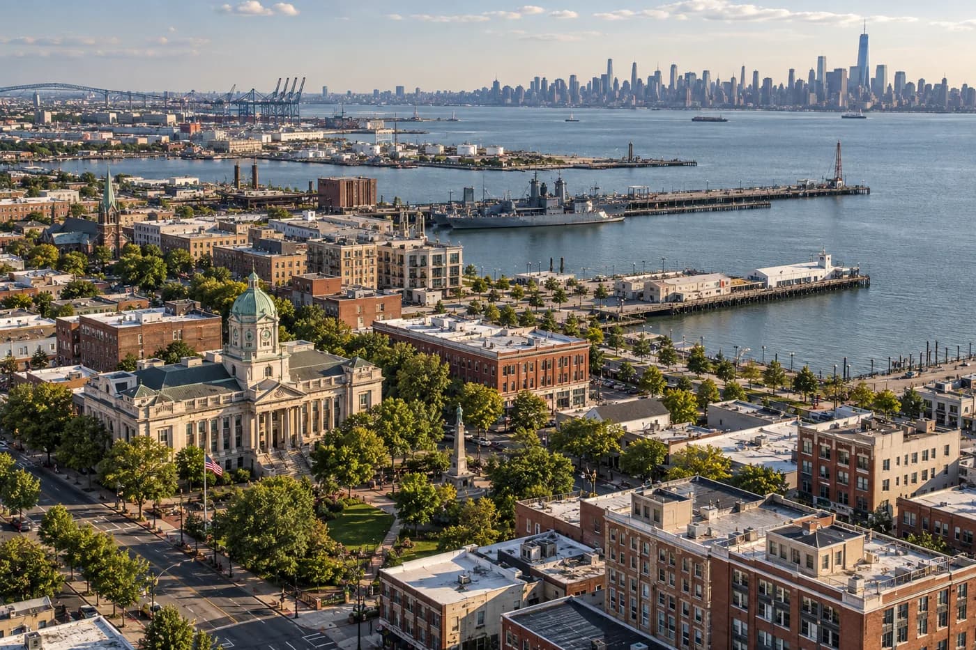 Bayonne, New Jersey cityscape