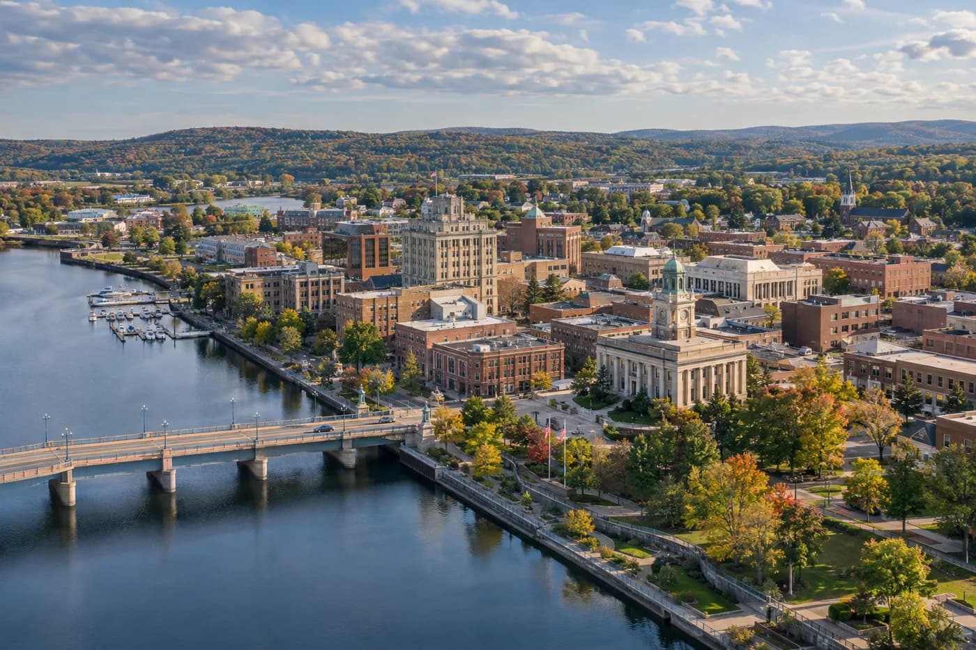 Amsterdam, New York cityscape