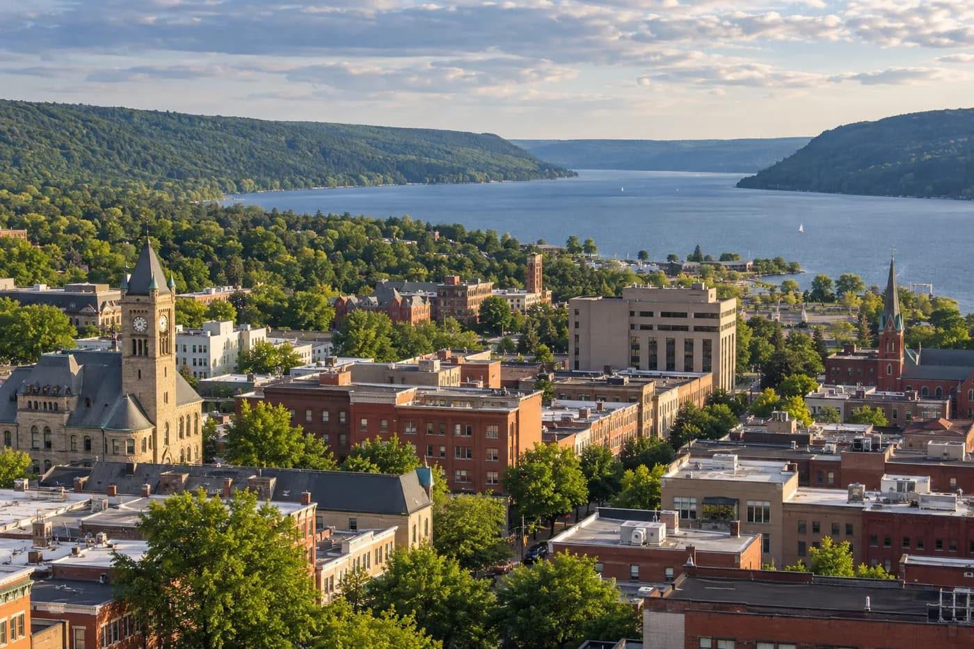 Ithaca, New York cityscape