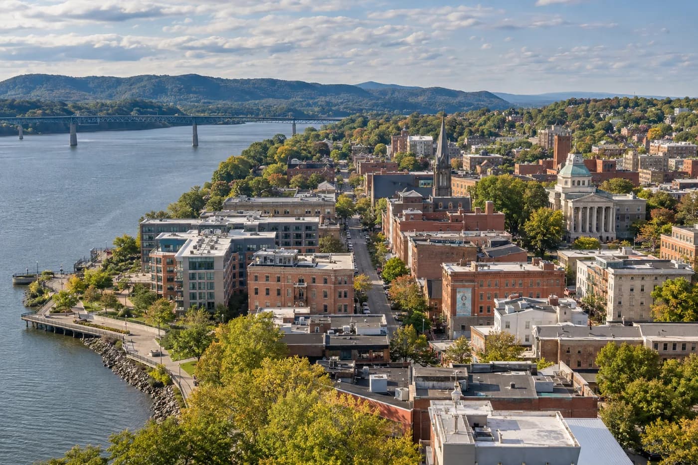Poughkeepsie, New York cityscape