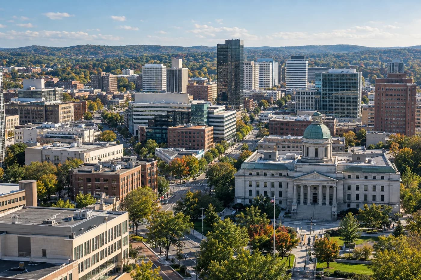 White Plains, New York cityscape