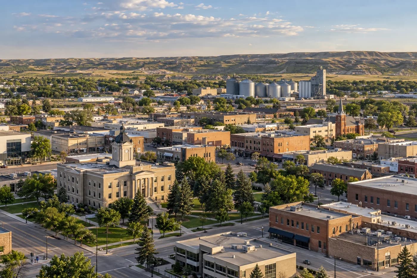 Dickinson, North Dakota cityscape