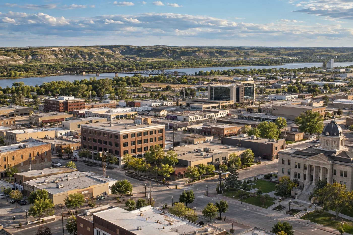 Williston, North Dakota cityscape
