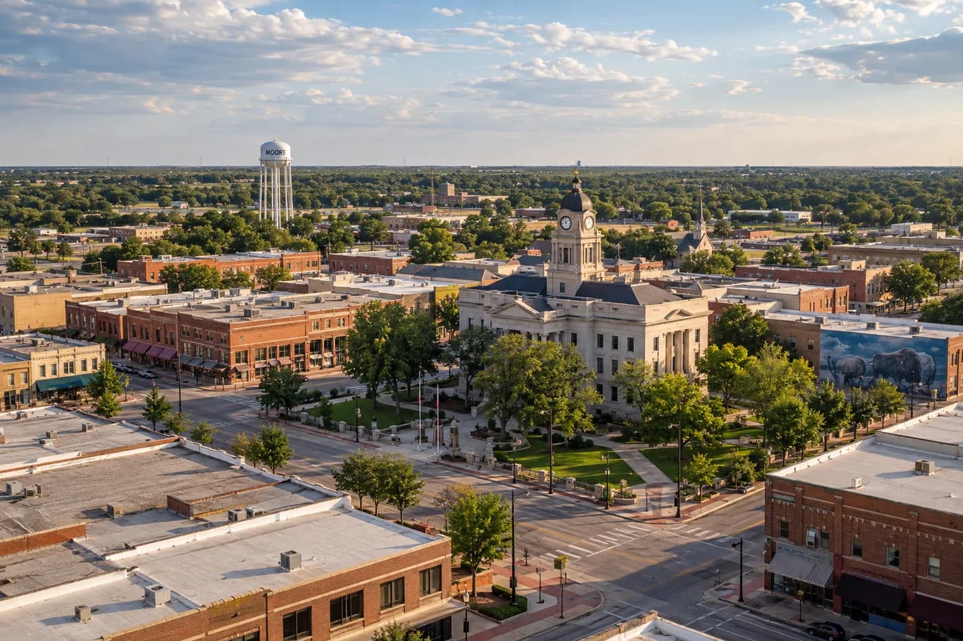 Moore, Oklahoma cityscape