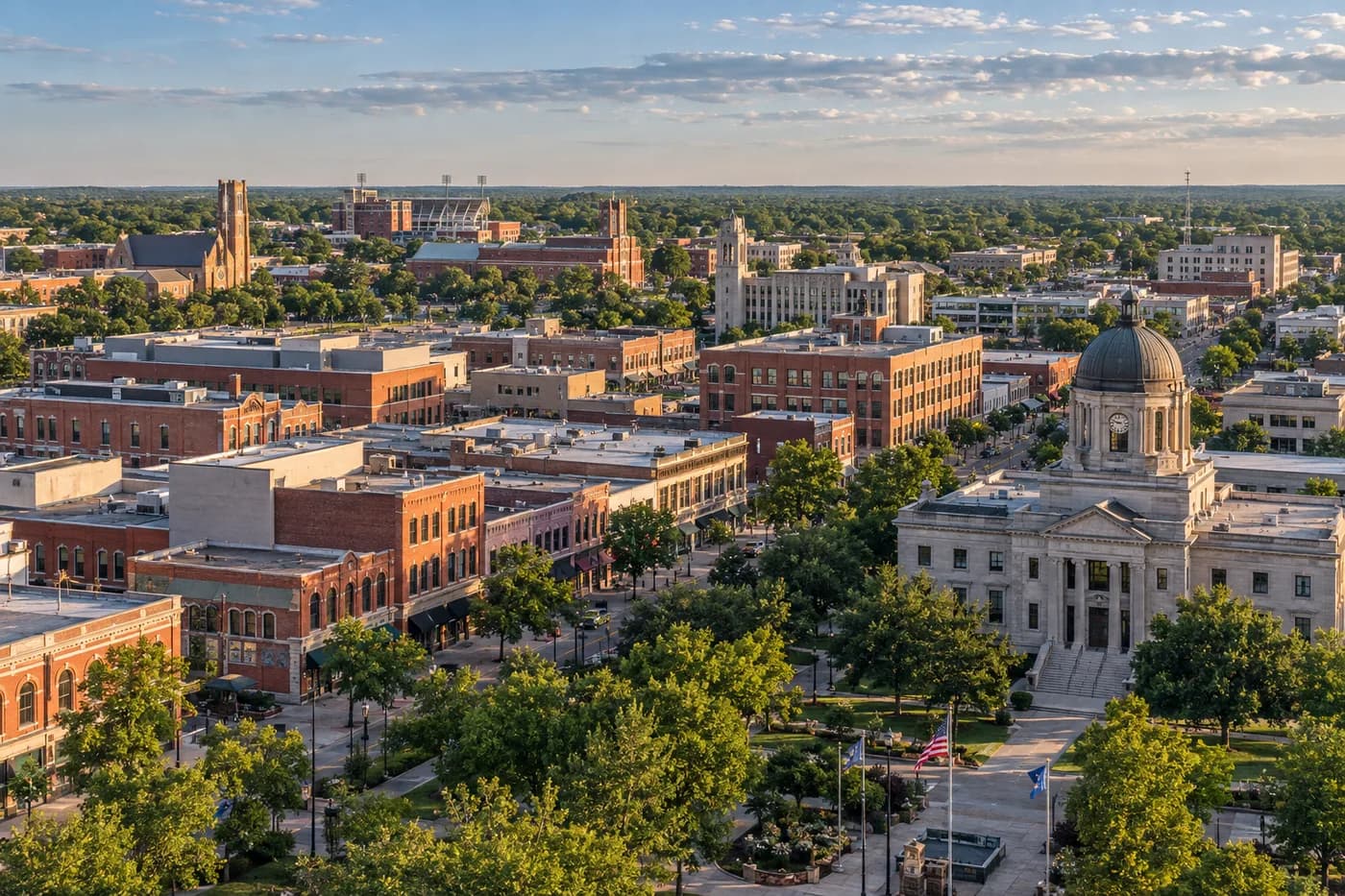 Norman, Oklahoma cityscape