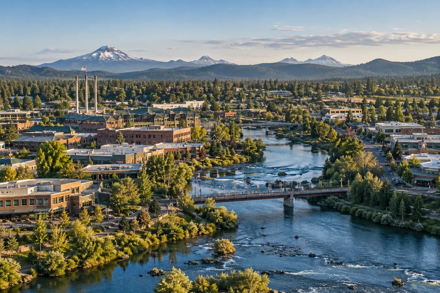 Bend, Oregon cityscape