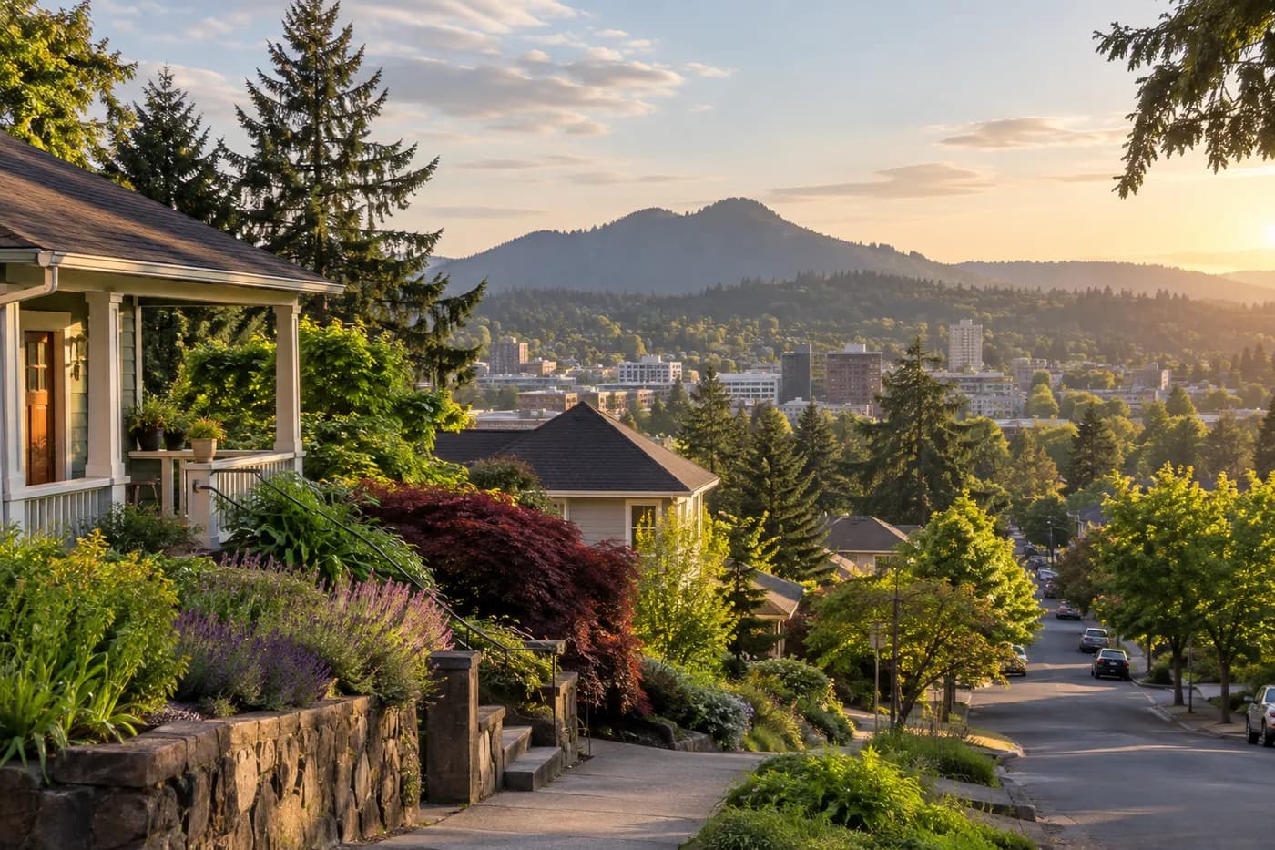 Eugene, Oregon cityscape
