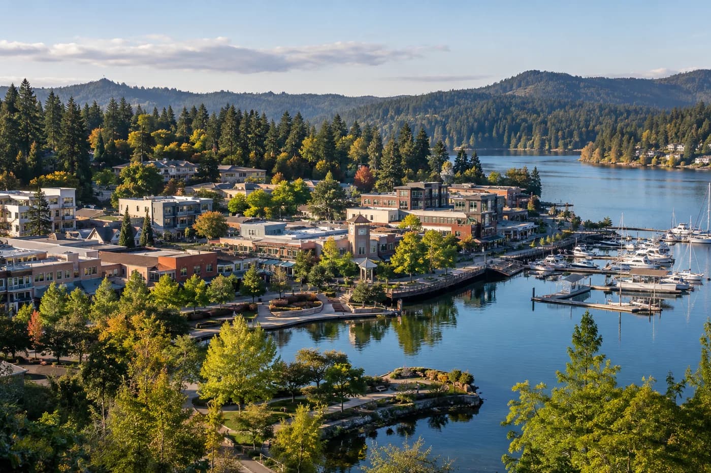 Lake Oswego, Oregon cityscape