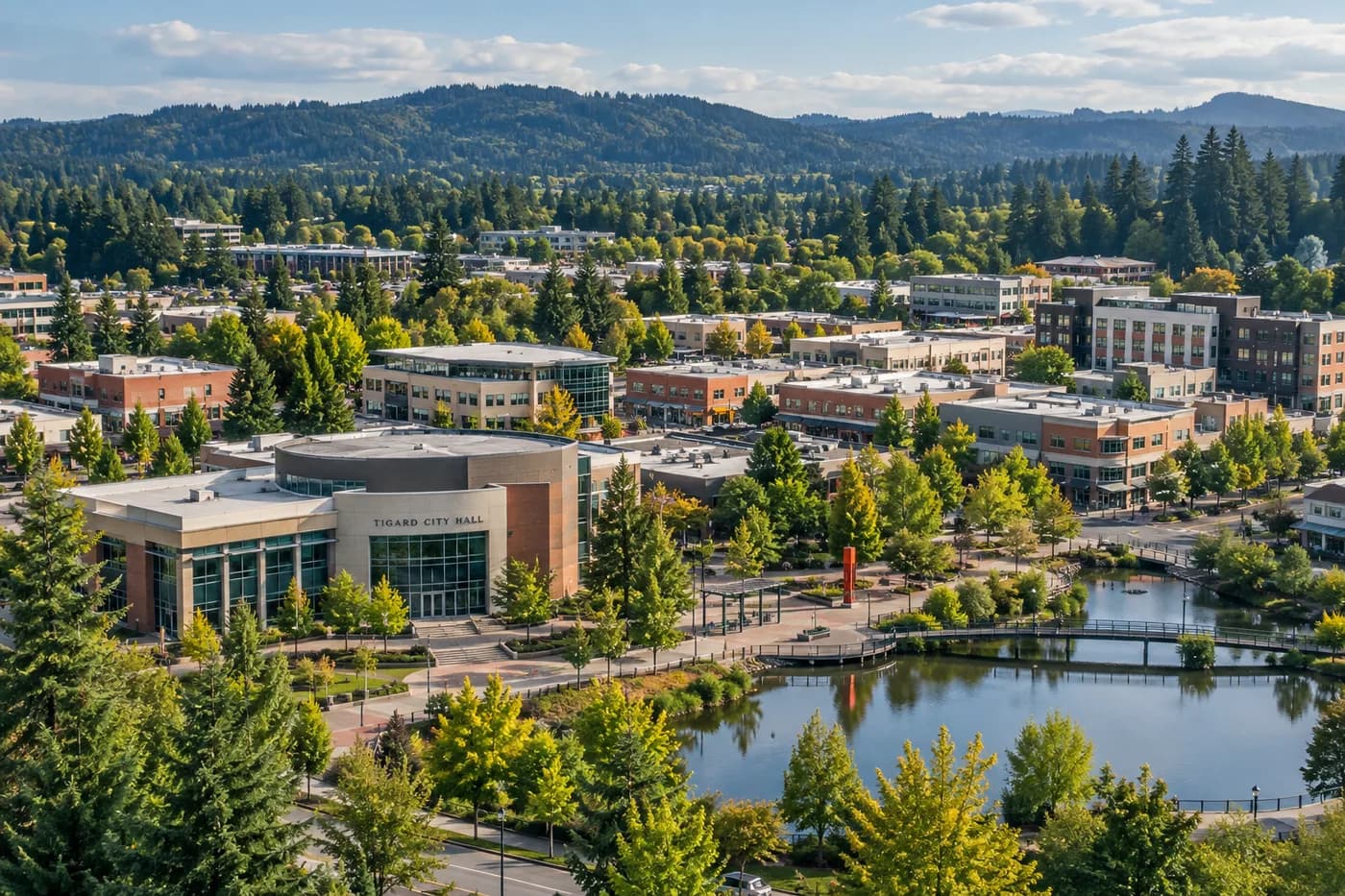 Tigard, Oregon cityscape