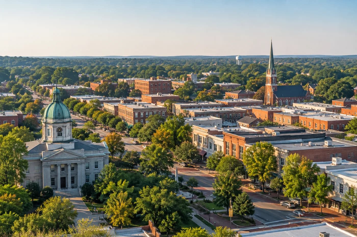 Aiken, South Carolina cityscape