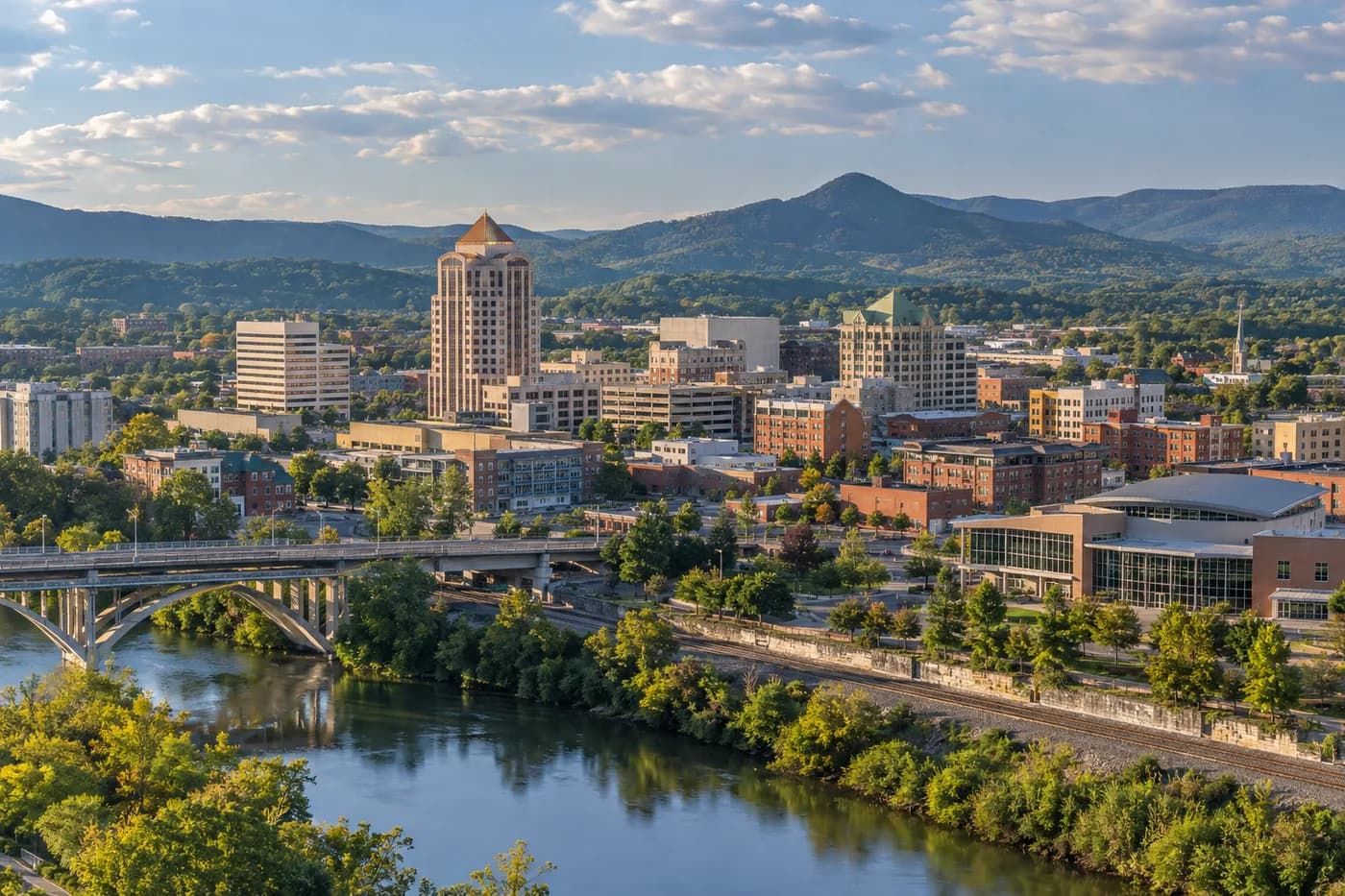 Roanoke, Virginia cityscape