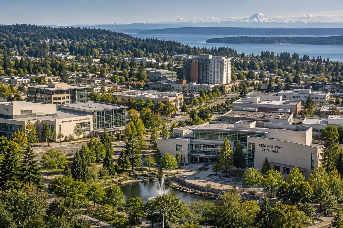 Federal Way, Washington cityscape