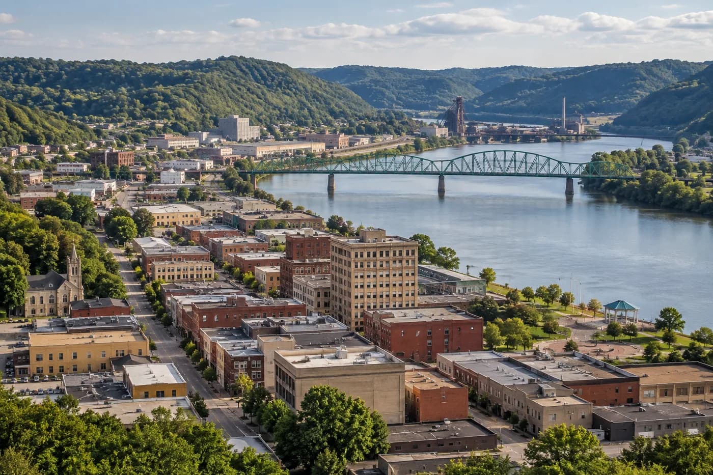 Weirton, West Virginia cityscape